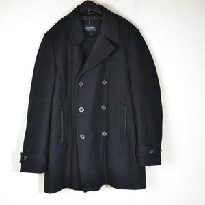 BRITCHES Men’s Black  wool coat Shacket size large
